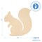 Squirrel Wood Cutout 12"x12", Unfinished, for Autumn Decor/Crafts | Woodpeckers